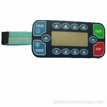 PET Polyester Membrane Switch Keypad, 100mA Operating Current